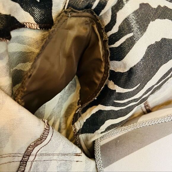 Cache Linen blend Beige and Tan Belted Jacket - Picture 6 of 11